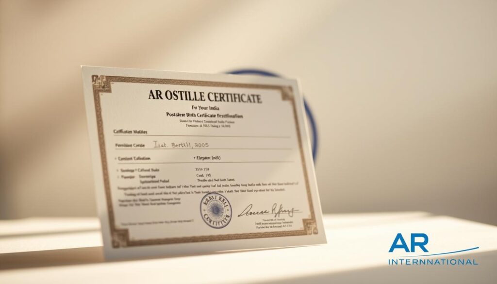 apostille birth certificate india